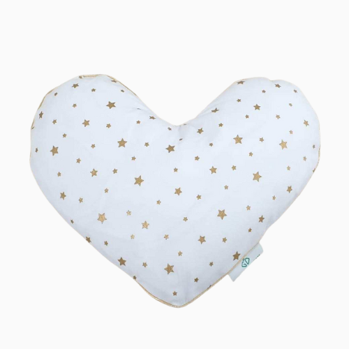 Heart Pillowcase-Gold Stars